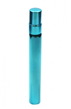 Sprayflasche Glas 10ml inkl. Spray blau alubeschichtet